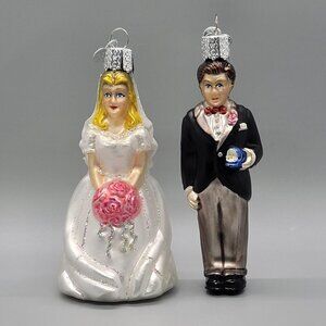 Old World Christmas Wedding Bridal Bride & Groom Ornament Replacements